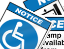Wheelchair Access Signs