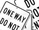 Do Not Enter Metal Signs