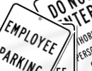 Metal Parking Signs for Employees