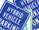 Hybrid Vehicle Parking Signs