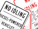 No Idling Signs