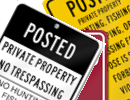 Posted Security Signs