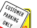 Store Parking Signs