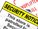 Shoplifting Signs