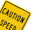 Speedbump Warning Signs