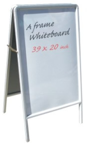 A-Frame Aluminum White Markerboard