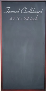 Framed chalkboard 24" x 47"