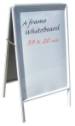 A-Frame Aluminum White Markerboard