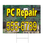 Computer PC Services Sign