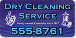 Dry Cleaning Service Magnet