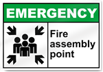 Fire Assembly Point Emergency Signs