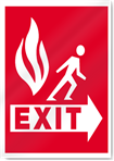 Exit Fire Sign