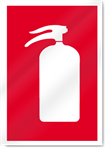 Extinguisher Symbol2 Fire Sign