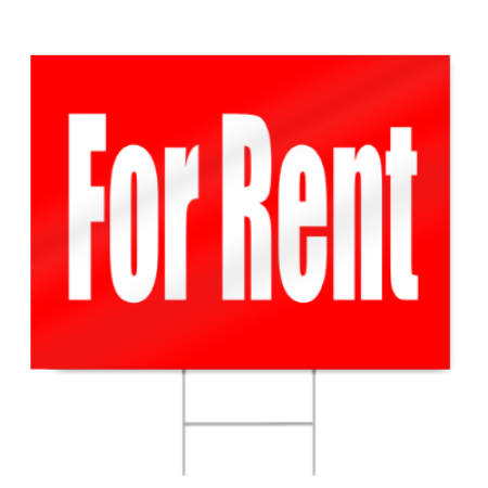 Apartment For Rent Sign