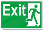 Exit Right2 Safety Sign