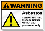 Asbestos Cancer And Lung Disease Hazard Warning Signs