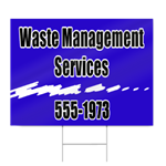 Waste Management Services Sign