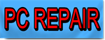 PC Repair Block Lettering Banner