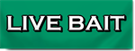 Live Bait Block Lettering Banner