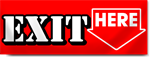 Exit Here Banner