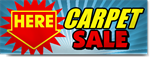 Carpet Sale Here Banner