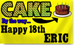 18th Birthday Cake Banners