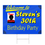 30th Birthday Sign with photo