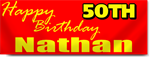 Custom 50th Birthday Banners