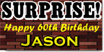 Surprise 60th Birthday Banners