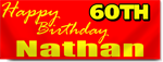 Custom 60th Birthday Banners