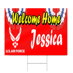 Air Force Military Welcome Home Sign