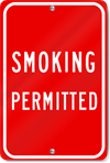 Smoking Permitted Sign