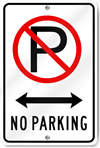 No Parking (Driveway) Sign