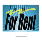 Apartment For Rent Sign