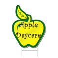Apple Shaped Sign