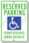 Arkansas Reserved Parking Handicap Sign