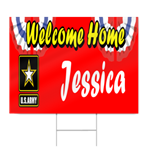 Army Military Welcome Home Sign