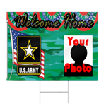 Army Welcome Home Sign with Photo