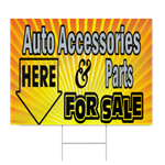 Auto Accessories Parts Sign