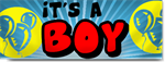 Its a Boy Banner in Blue