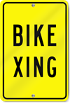 Bike Crossing Sign