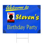 Birthday Sign with Photograph