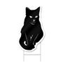 Black Cat Shaped Sign