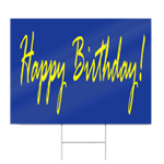 Blue Happy Birthday Sign