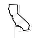California Shaped Sign