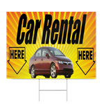 Car Rental Sign