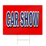 Car Show Block Lettering Sign