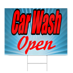 Car Wash Open Sign