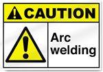 Arc Welding Caution Sign