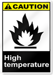 High Temperature Caution Signs